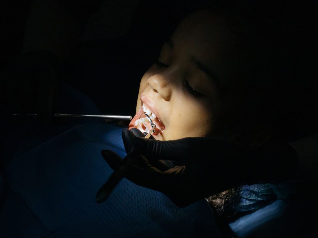 child at dentist